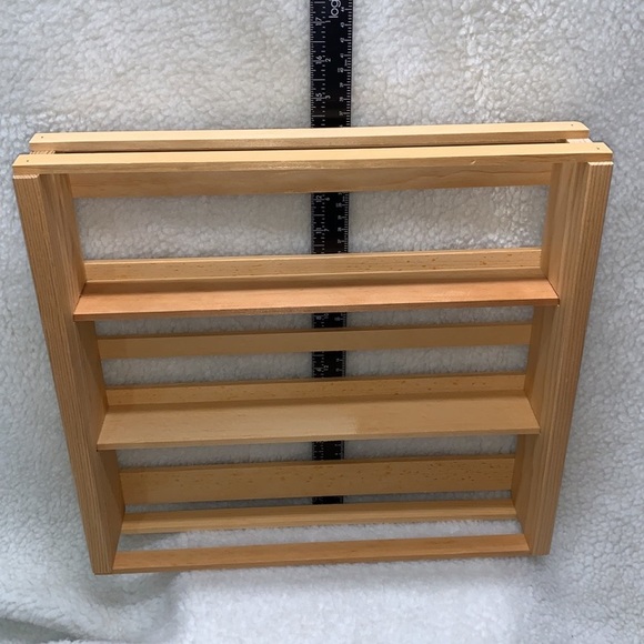 Napa Valley Cassettte Tape Crate hold 60 cassettes solid Pine wood vintage - Picture 4 of 12